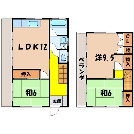 高崎貸家　(高崎市片岡町)の物件間取画像